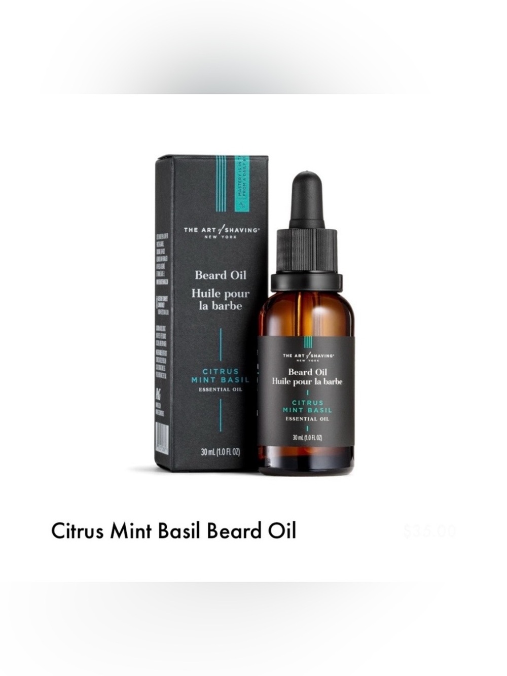 The Art Of Shaving Citrus Mint Basil Beard Oil